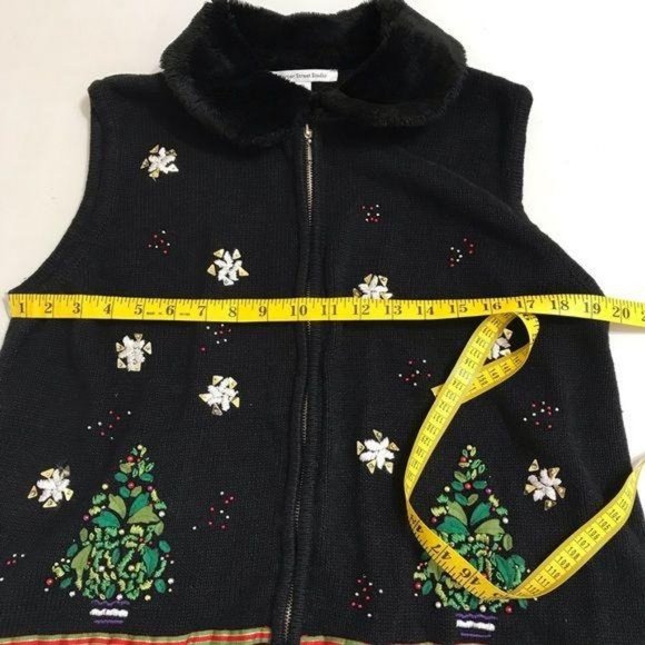 Mercer Street Holiday Sweater Vest Size XL - Picture 4 of 9
